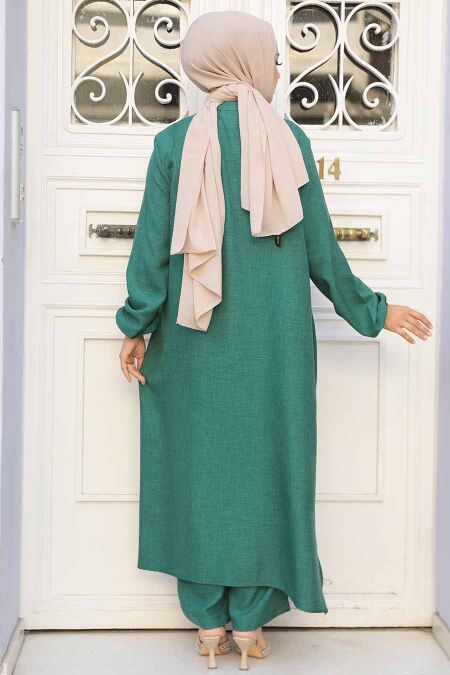 Modest Emerald Green Dual Suit 19017ZY